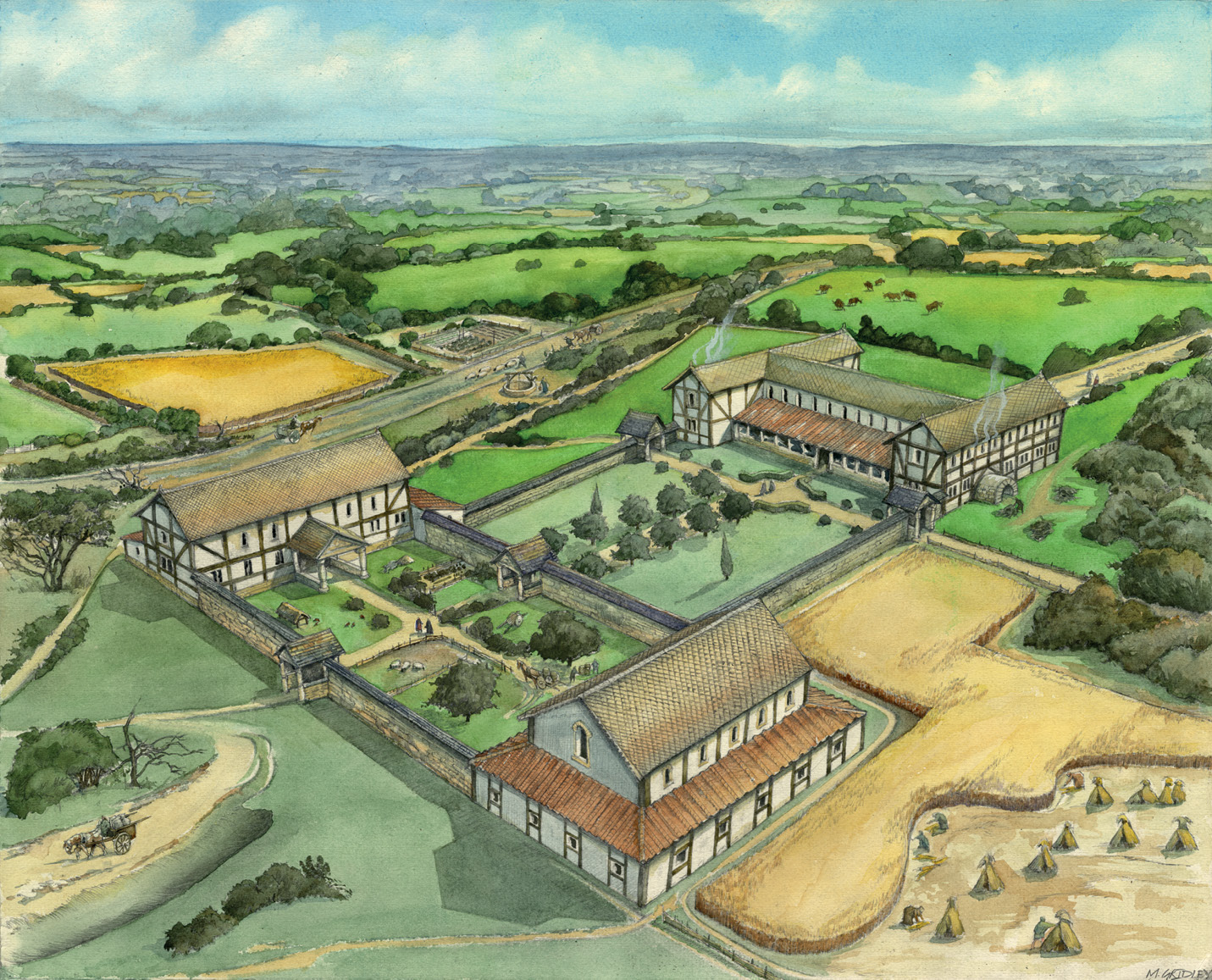 right Mark Gridley’s reconstruction of what Dings may have looked like in the later 4th century.