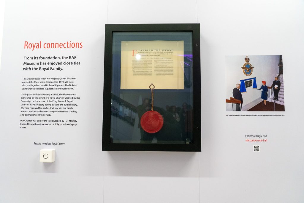The Royal Charter was granted by Her Late Majesty Queen Elizabeth II, who opened the museum in 1972.