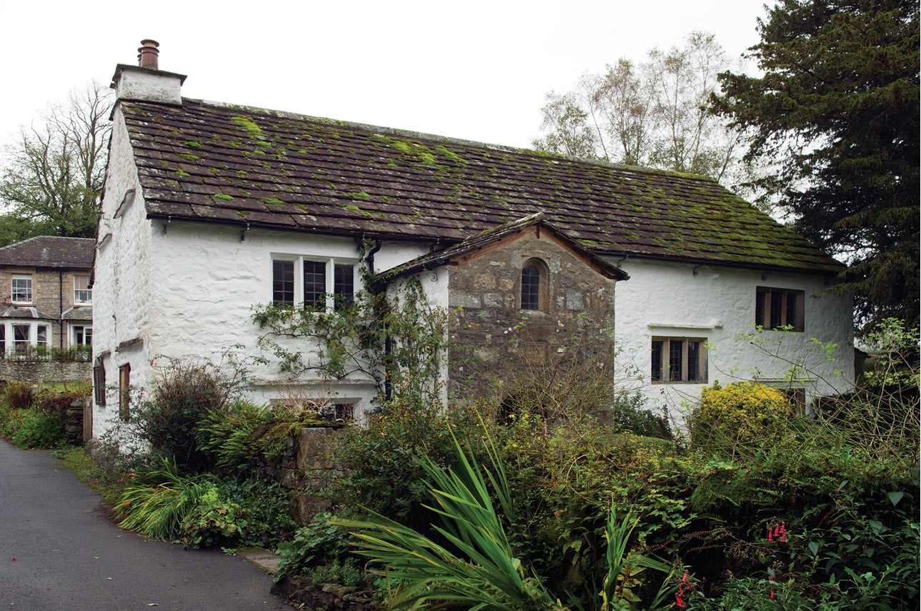 below This modest but sturdy meeting house, at Brigflatts, near Sedbergh, looks like a farmhouse. It was built by local Quakers, who donated and transported the stone and helped with the construction. The original oak interior of 1675 survives; the two-tiered stand was for the use of those Quakers who played a leading role in the worship.