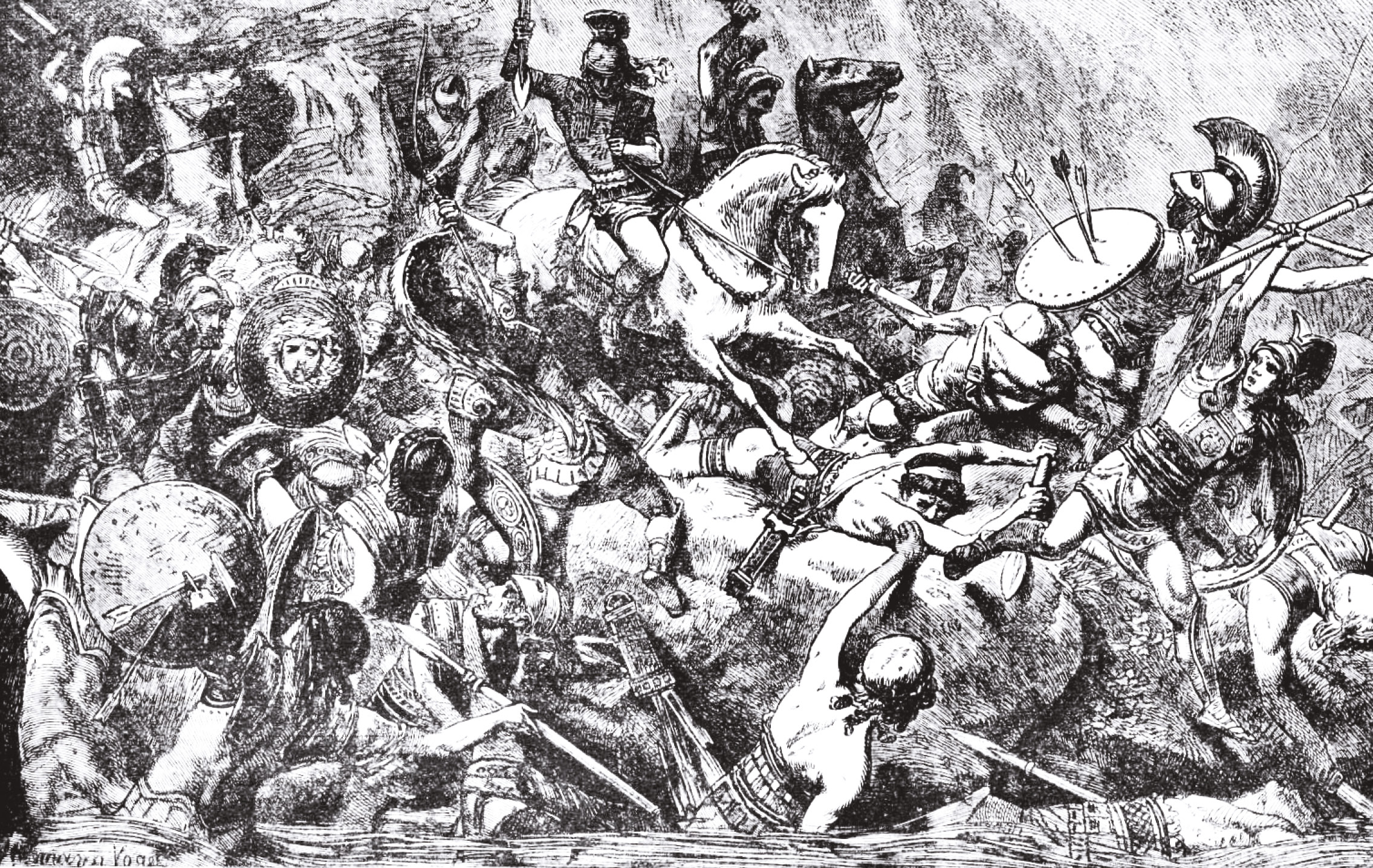 ABOVE The destruction of the Athenian army in Sicily. This subsequent war, fought between 415 and 413 BC, saw the Athenians suffer another devastating defeat at the hand of Sparta and its allies.