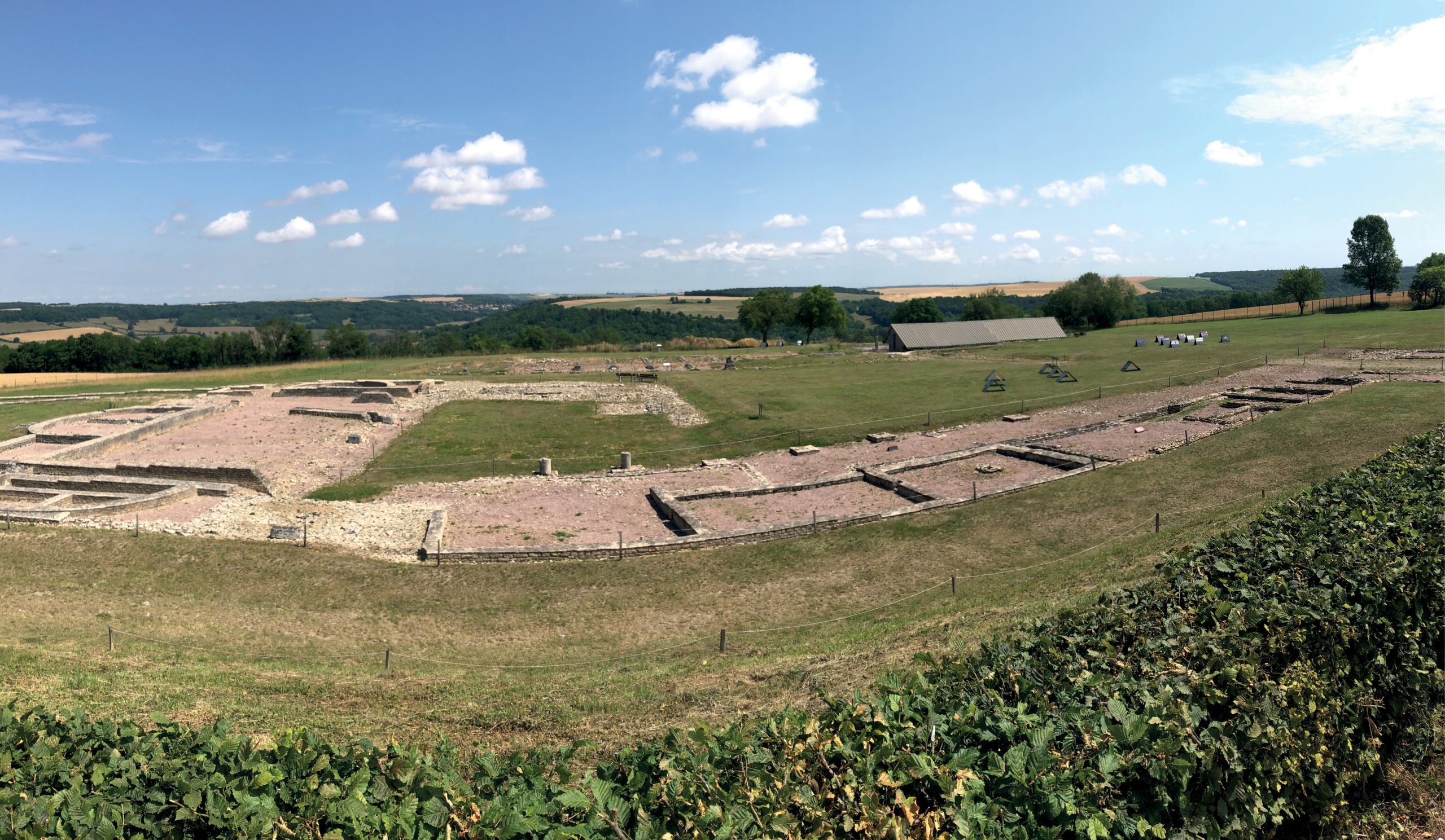ABOVE The forum and basilica at Alésia belong to the Roman town that was established soon after Vercingétorix and his warriors were defeated at the hand of Caesar.