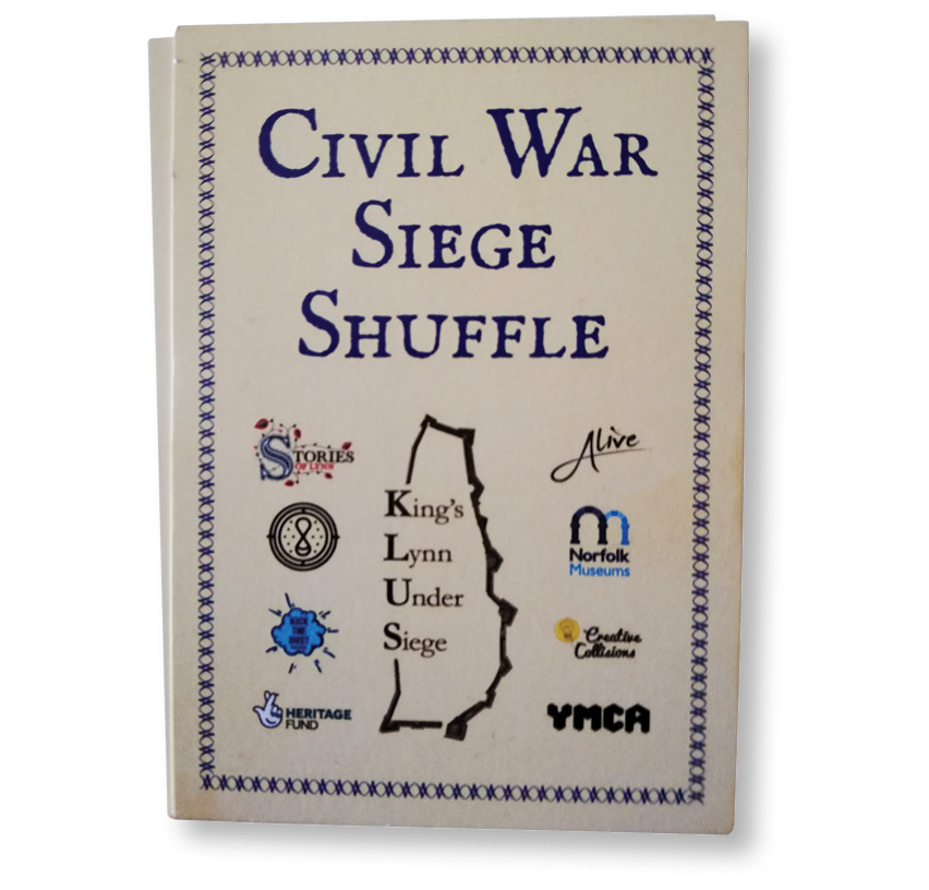 below KLuS is very much part of the town’s heritage community. During 2022, the project supported a team of young historians who devised a card game based on the Siege of King’s Lynn.