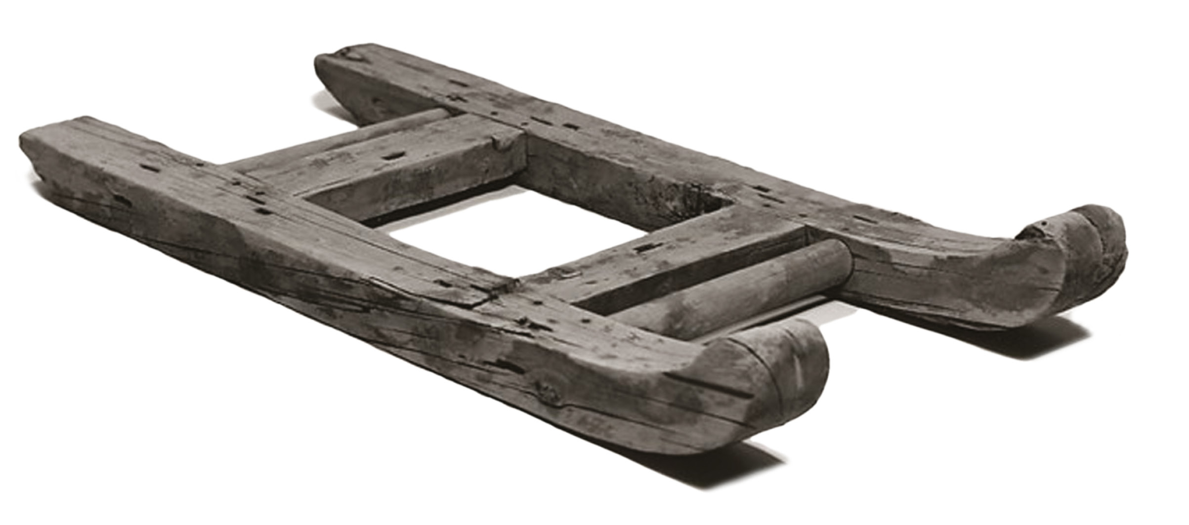 below A wooden sledge from the mortuary complex of Senusret II, now in the Metropolitan Museum of Art, New York (MMA).