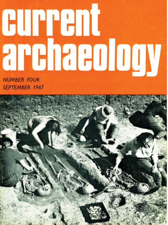 right Issue 4’s cover, featuring Barry Cunliffe’s excavation at Portchester, appeared in a lot of CA’s early advertising.