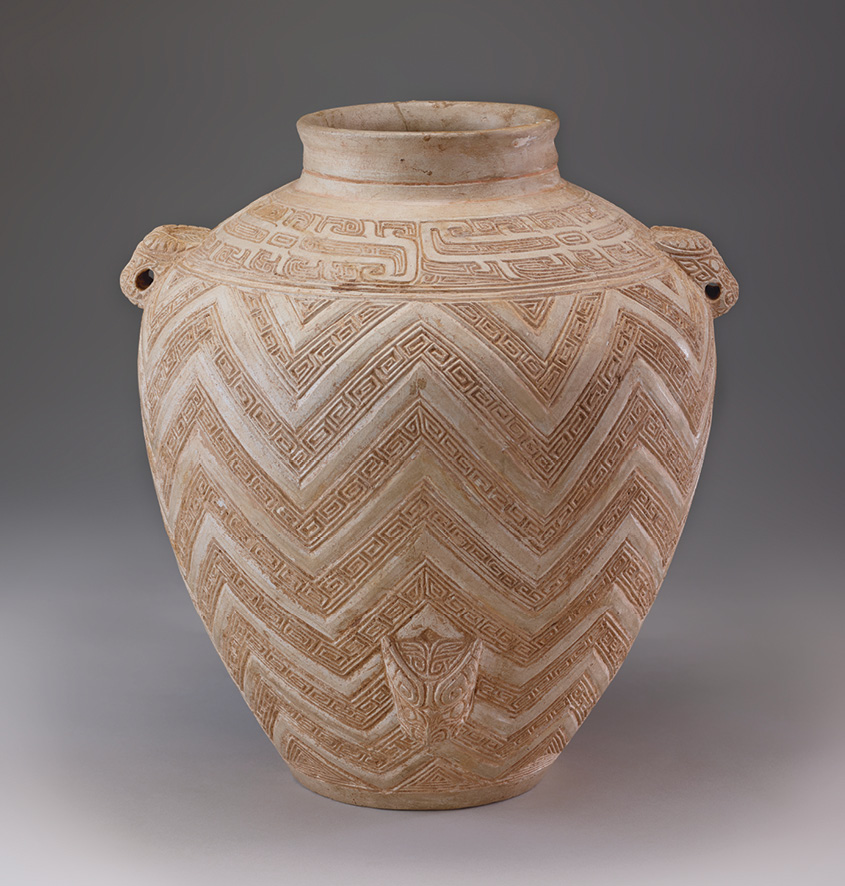 left This beautifully made ceramic jar is clearly a luxury object, probably once owned by a