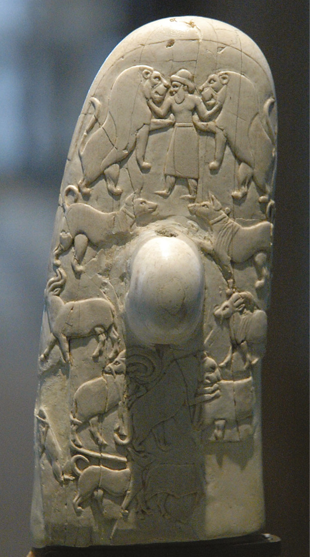 left The Gebel el-Arak knife, on display in the Musée du Louvre.